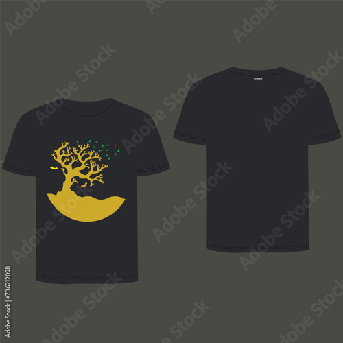 Creative tree shirt design . And your best choice.... photo