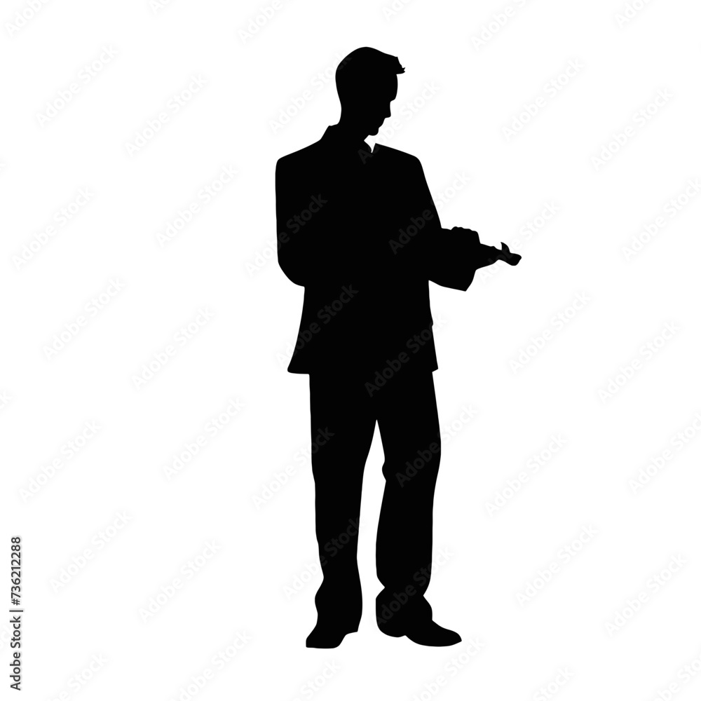 business people silhouette 