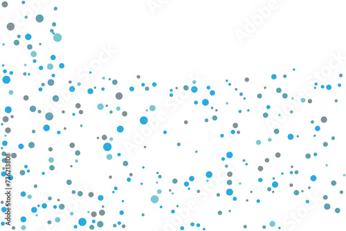 Light blue spheres shape vector pattern design for posters, banners, Blurred decorative abstract with bubbles.