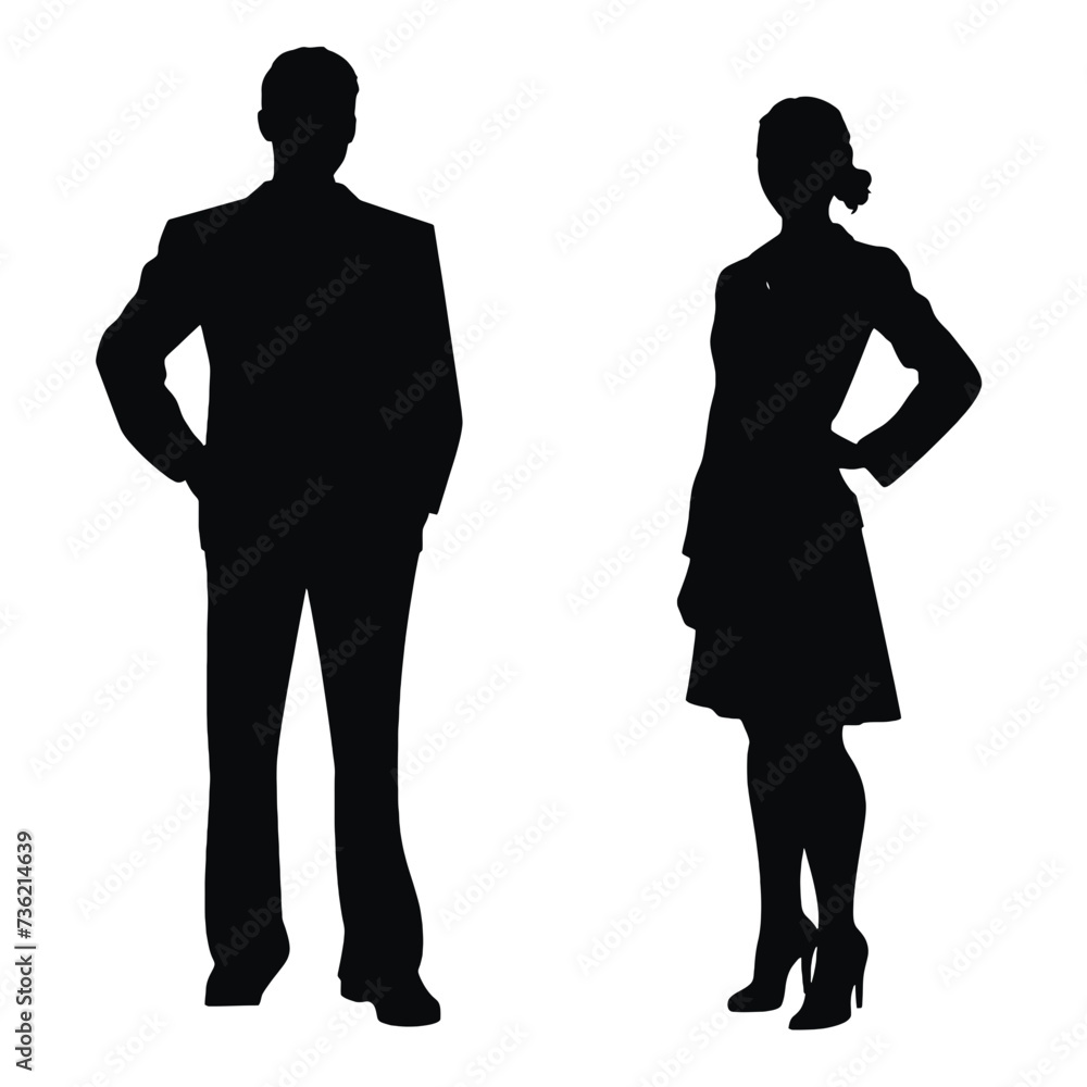 business people silhouette 