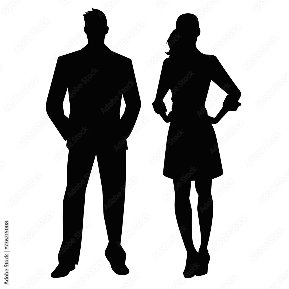 business people silhouette 