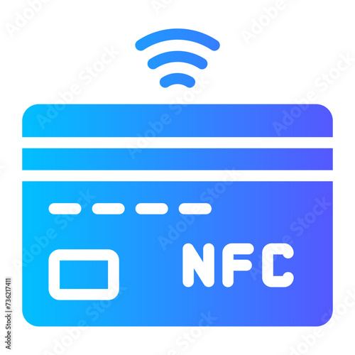 nfc card gradient icon