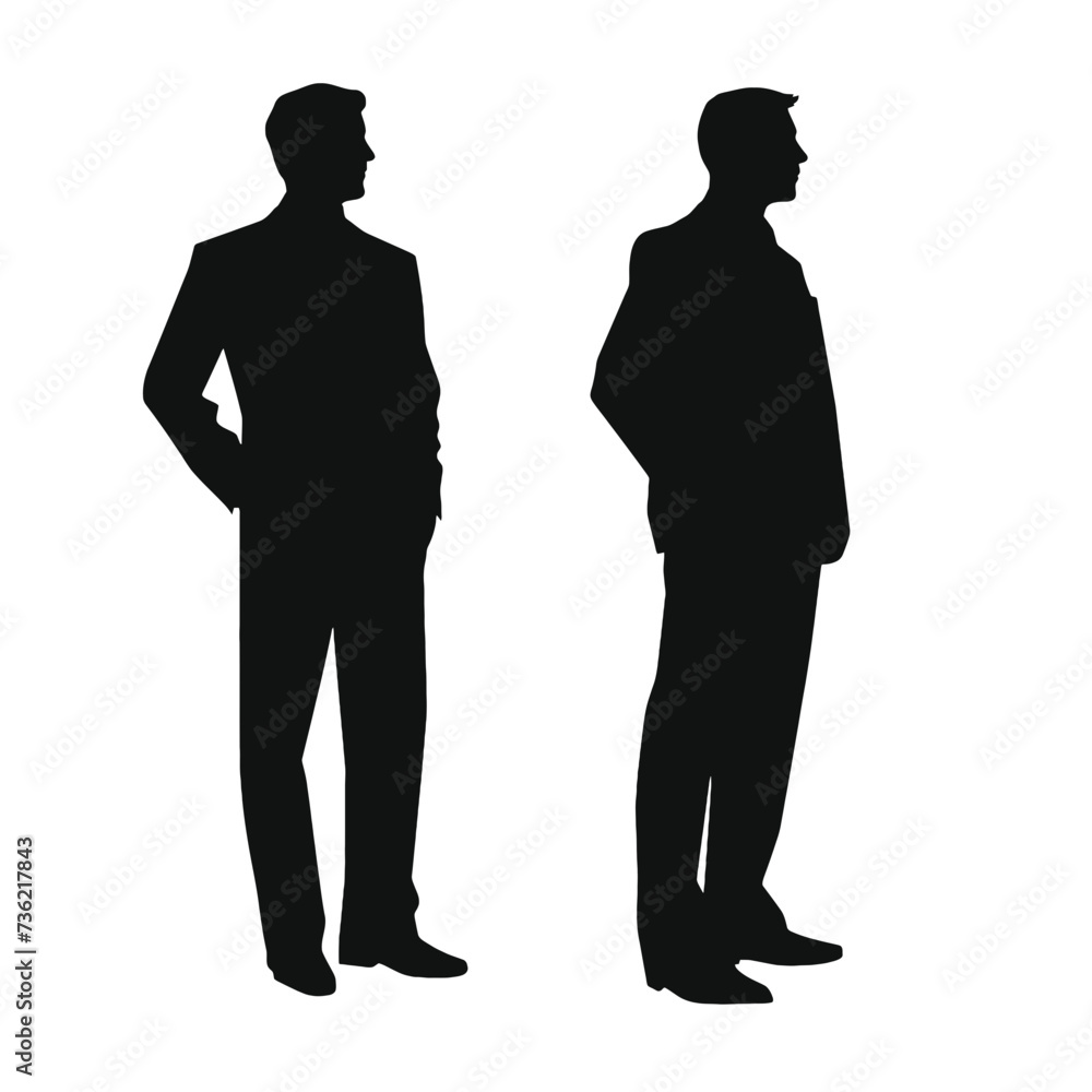 business people silhouette 
