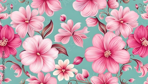 Flowers Pattern Background