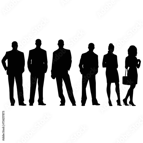 business people silhouette 
