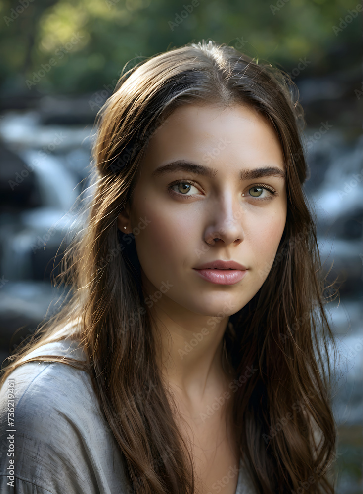 portrait of a young American woman portrait of a young American woman