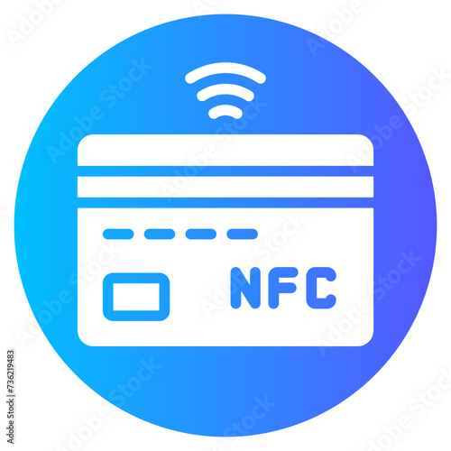 nfc card gradient icon