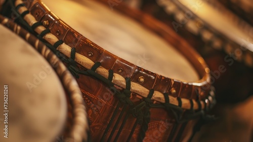 Bodhrán, Irish Music Instruments: Close-ups of instruments photo