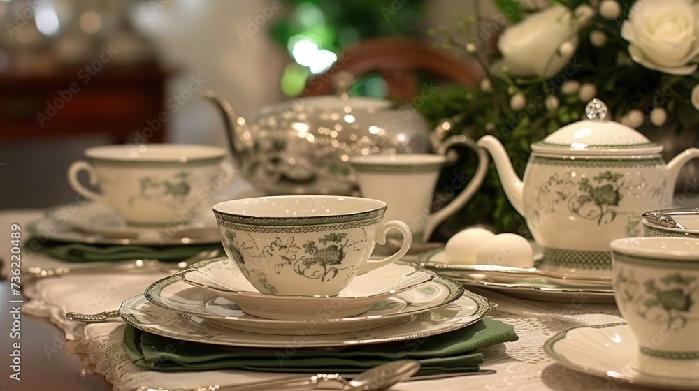 Irish Tea Time: Traditional tea settings with an Irish theme Irish Tea Time: Traditional tea settings with an Irish theme