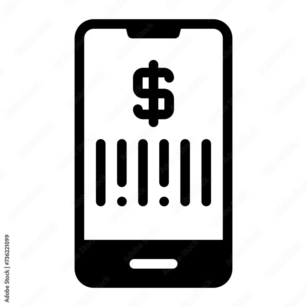 barcode scan glyph icon barcode scan glyph icon