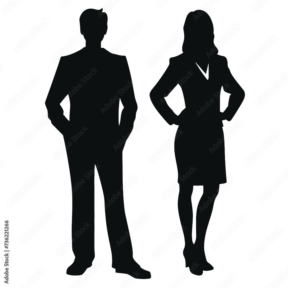business people silhouette business people silhouette