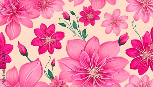 Flowers Pattern Background