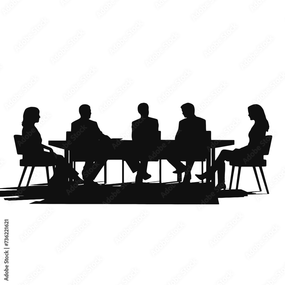 business people silhouette business people silhouette