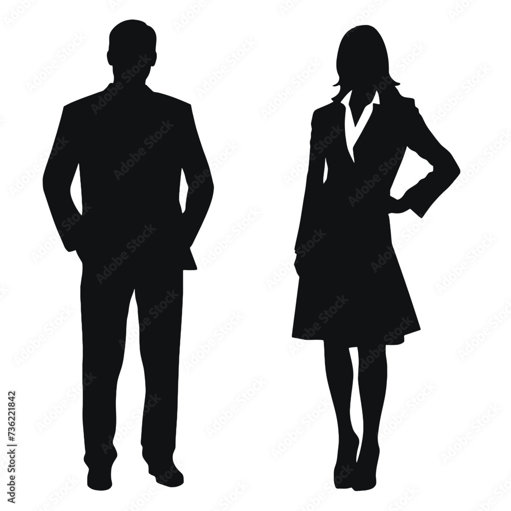 business people silhouette 