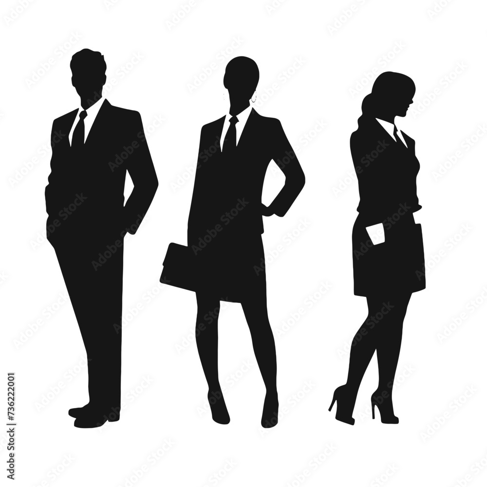 business people silhouette business people silhouette