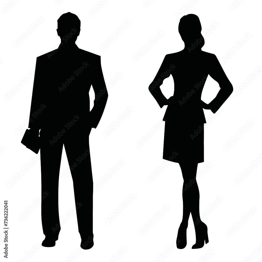 business people silhouette business people silhouette