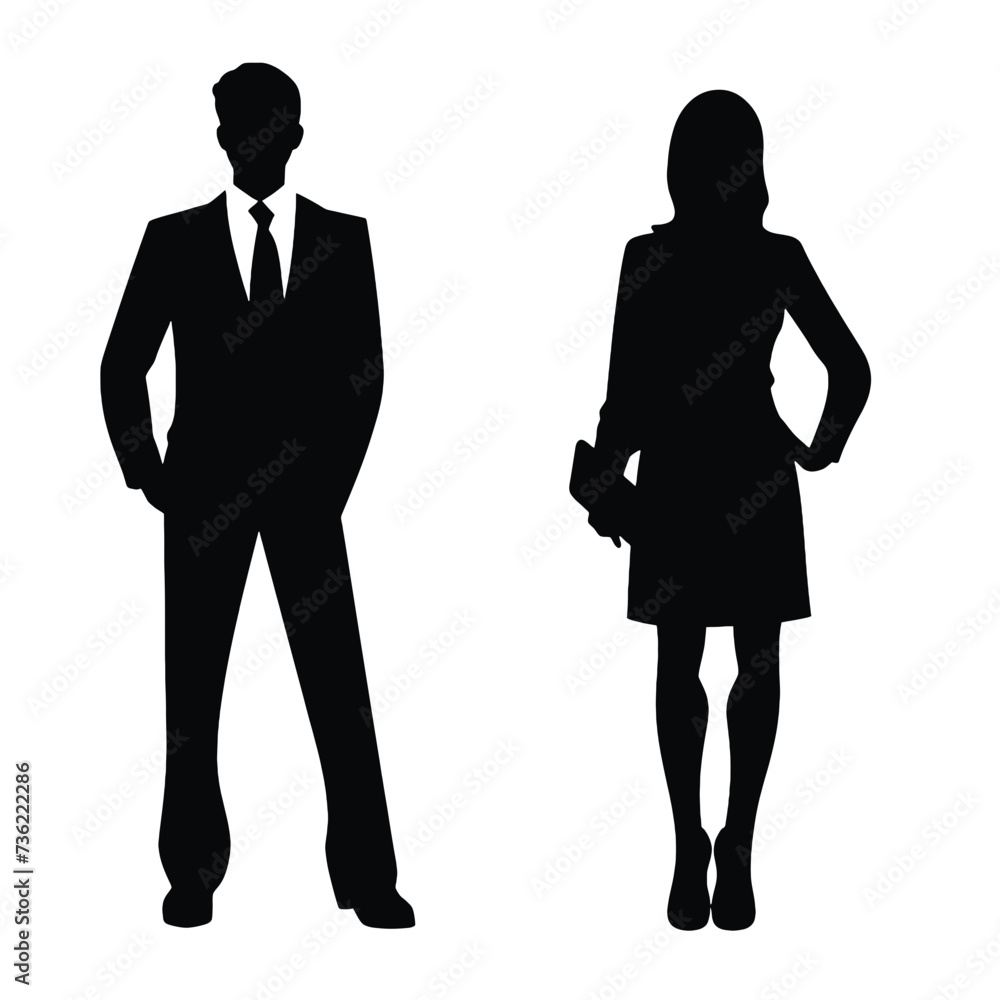 business people silhouette business people silhouette