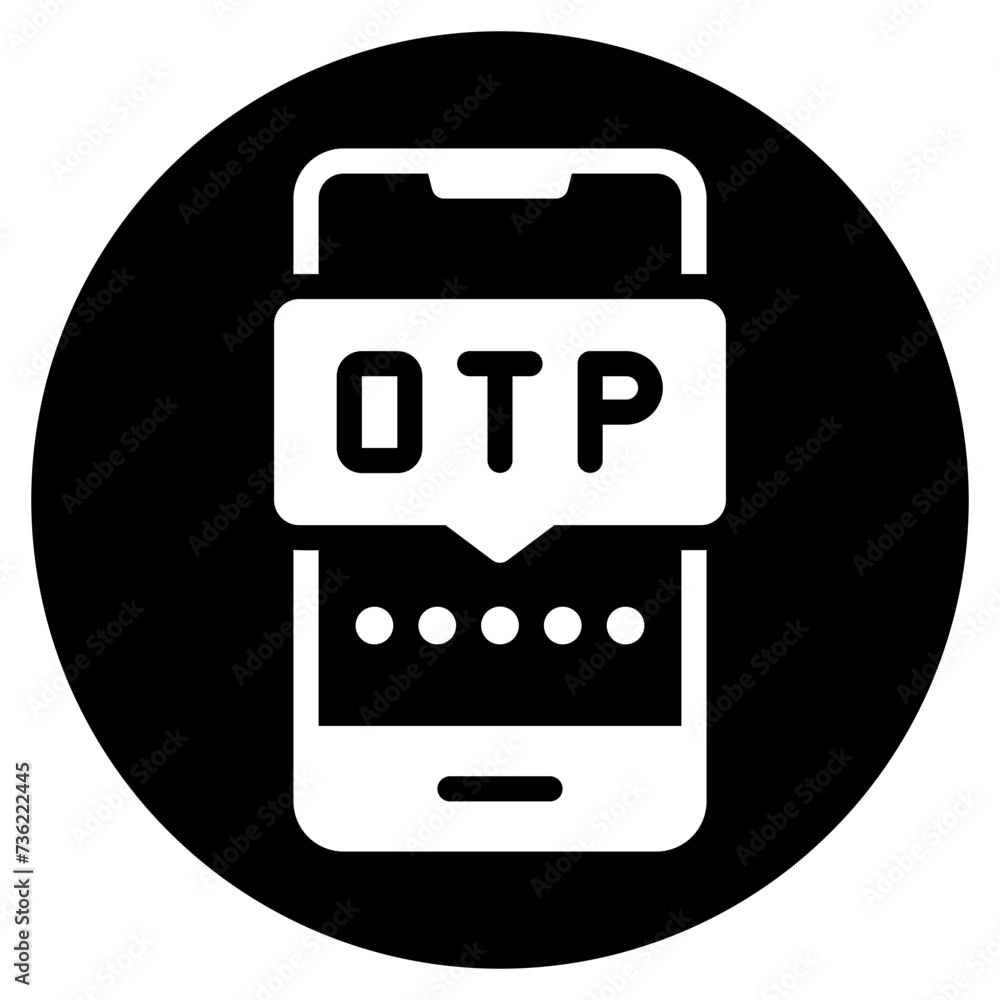 otp glyph icon