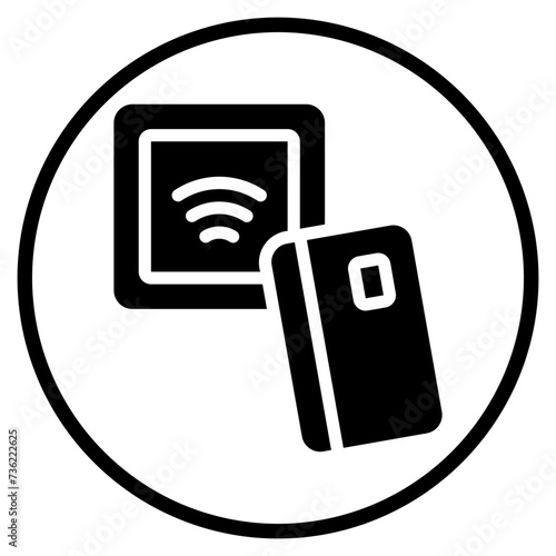 contactless glyph icon