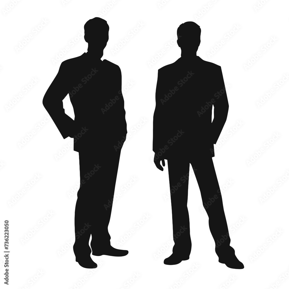 business people silhouette 