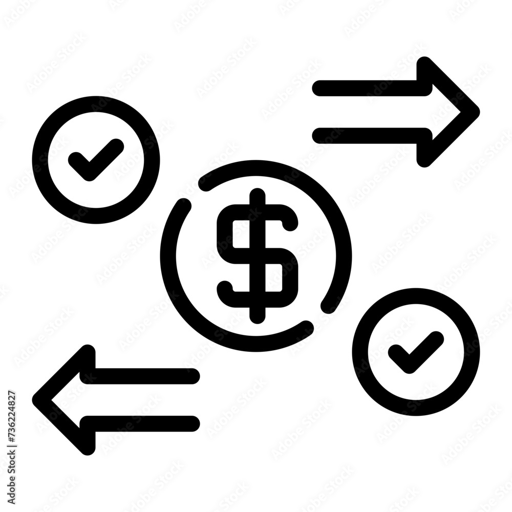 peer to peer line icon
