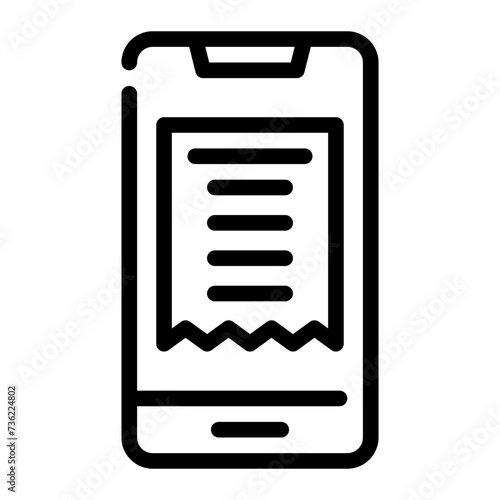 receipt line icon