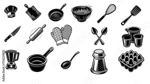 set of utensils