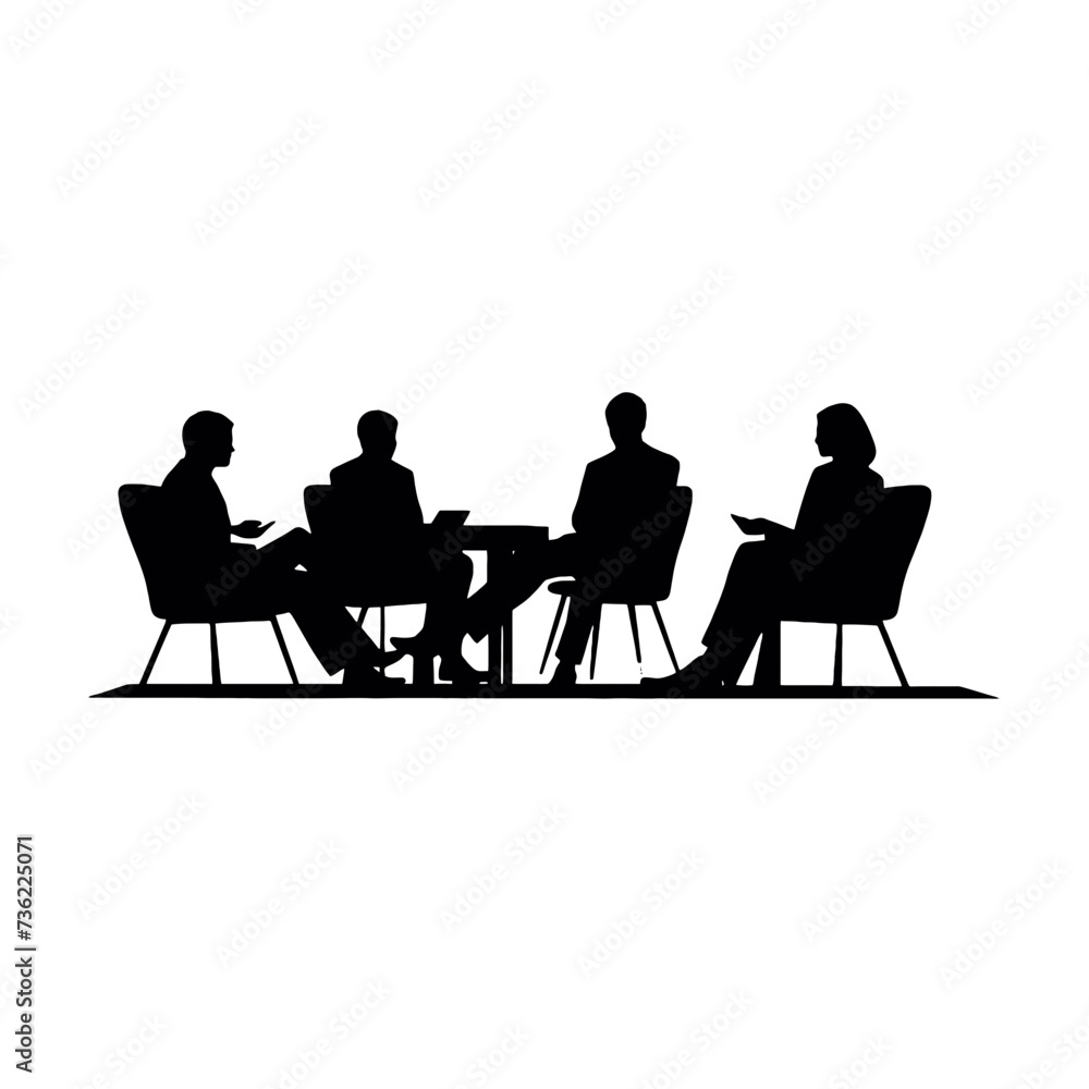 business people silhouette business people silhouette