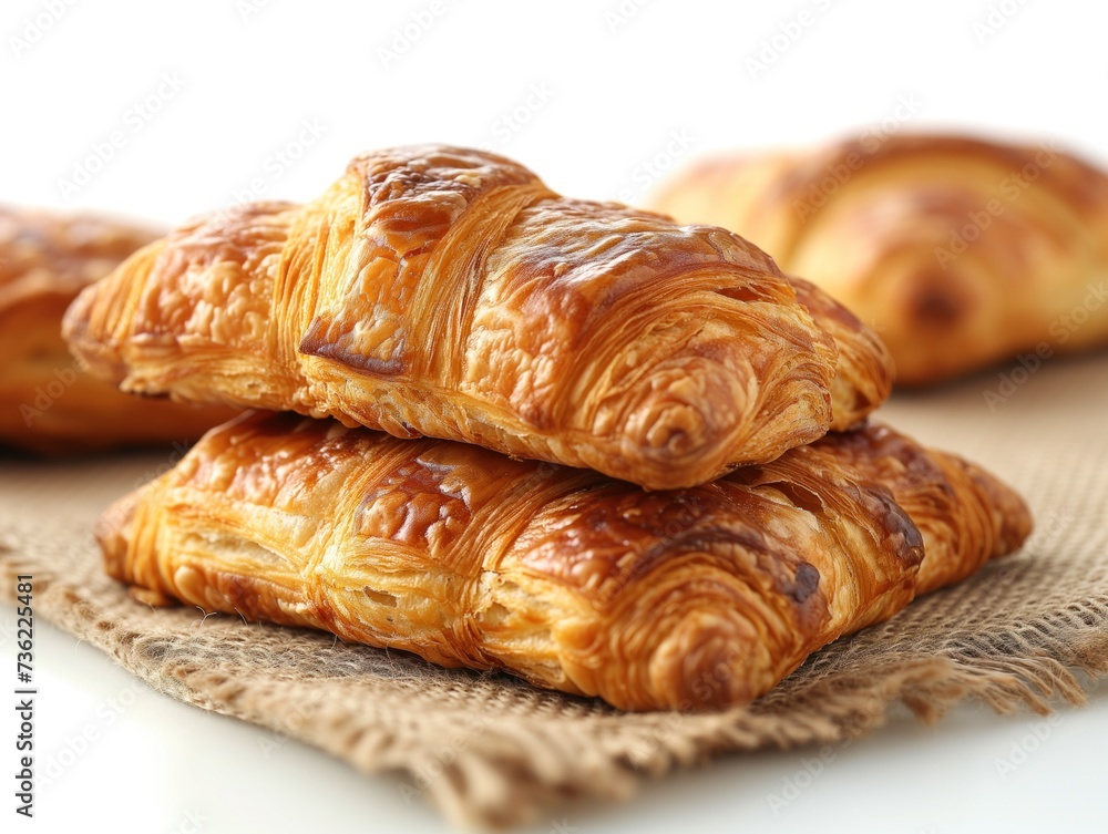 puff pastry buns white background