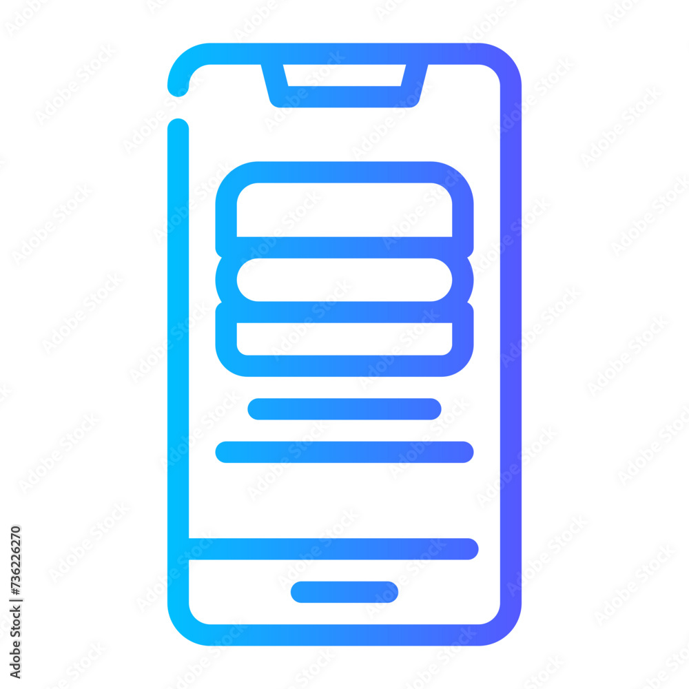 food service gradient icon food service gradient icon