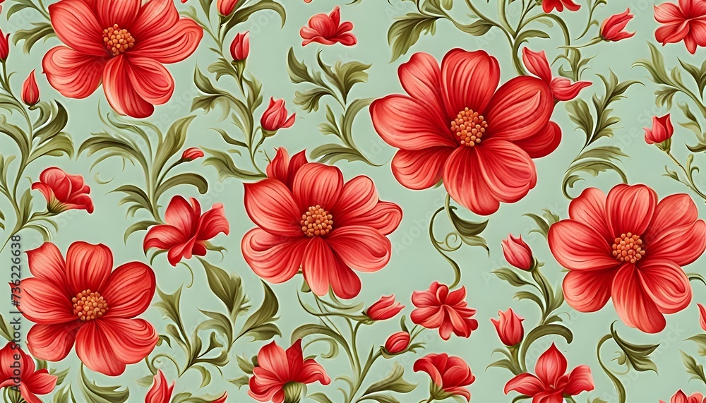 Flowers Pattern Background
