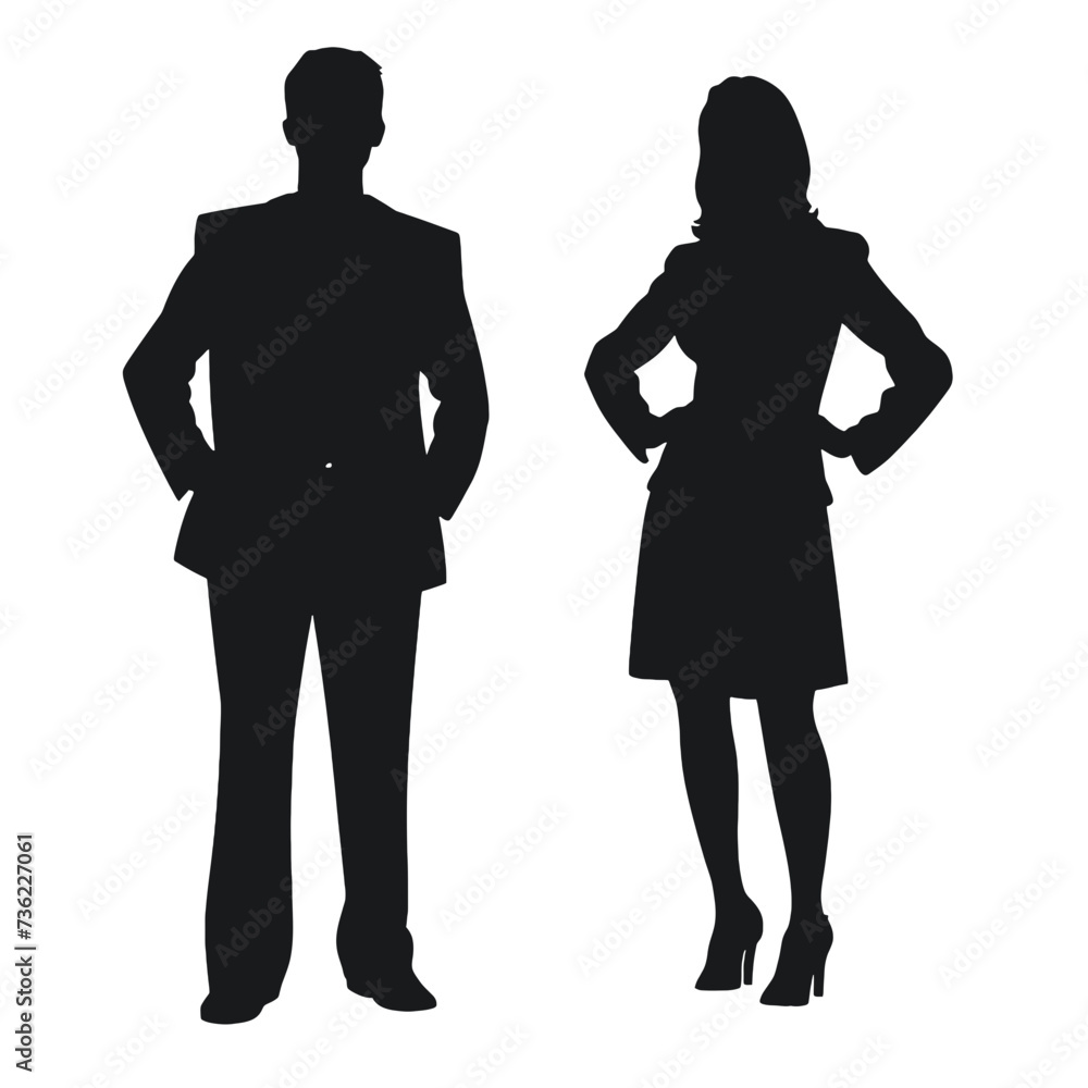 business people silhouette 