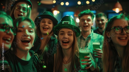 Lively Celebrations of St. Patrick's Day at a Local Bar