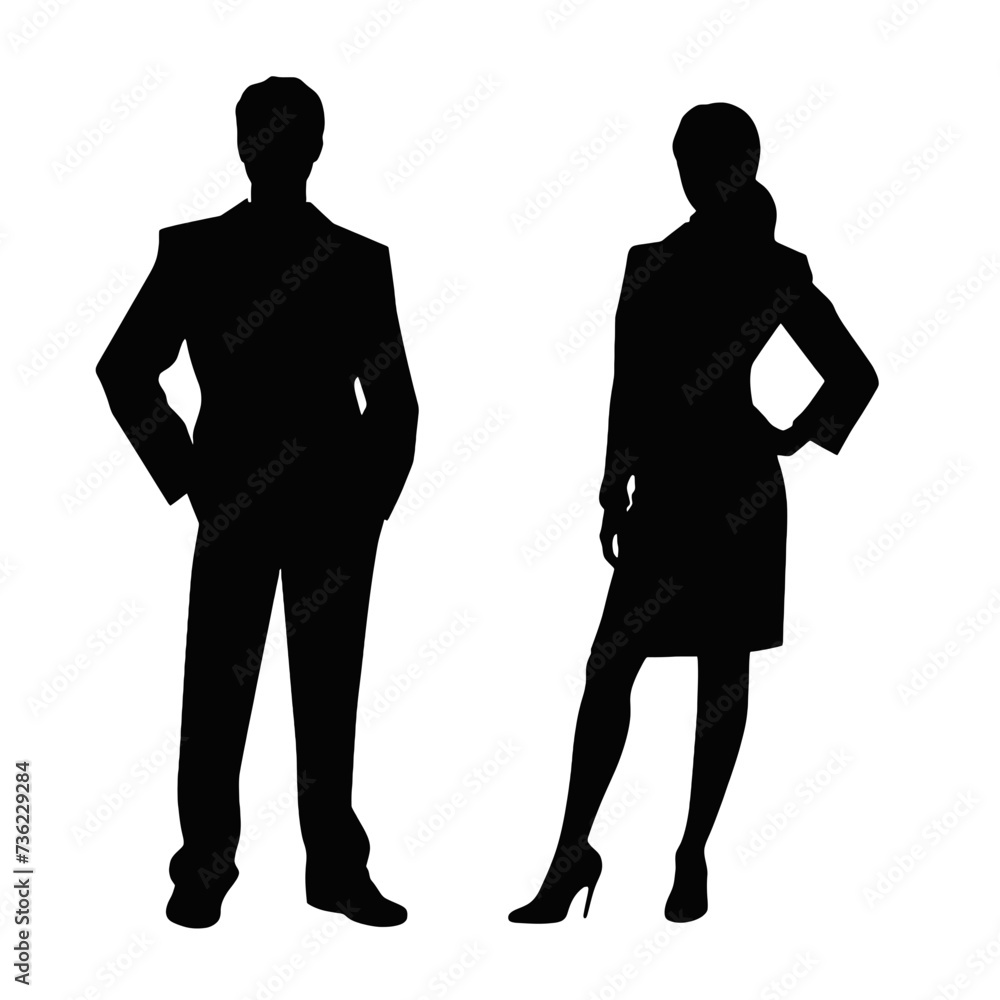 business people silhouette 