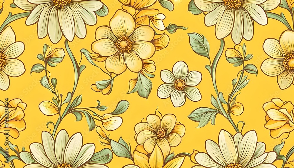 Flowers Pattern Background Flowers Pattern Background