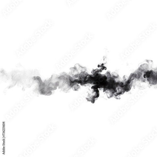Abstract flying gray smoke cloud  a soft Smoke explode cloudy on transparent png. 