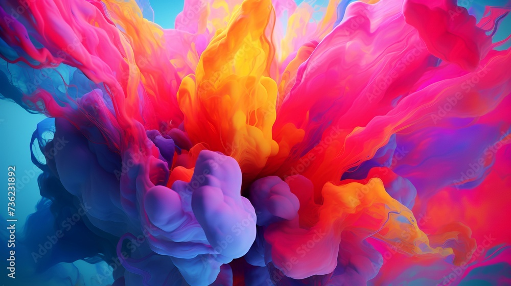 Attractive wallpaper colorful splash paint Attractive wallpaper colorful splash paint