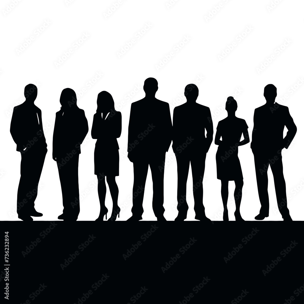 business people silhouette 