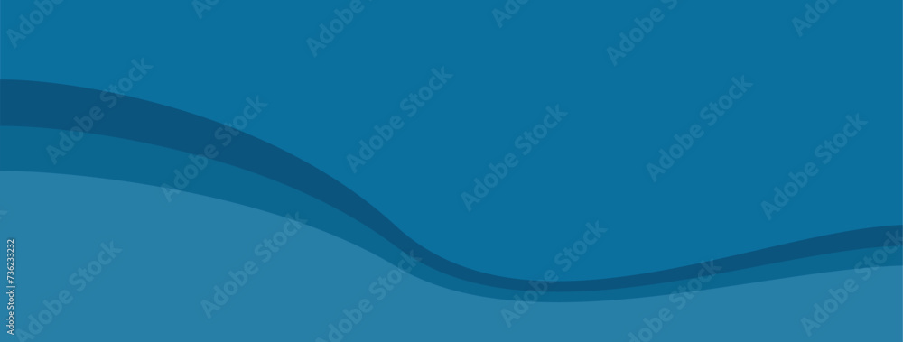 Fototapeta premium Minimalist abstract sea blue background.