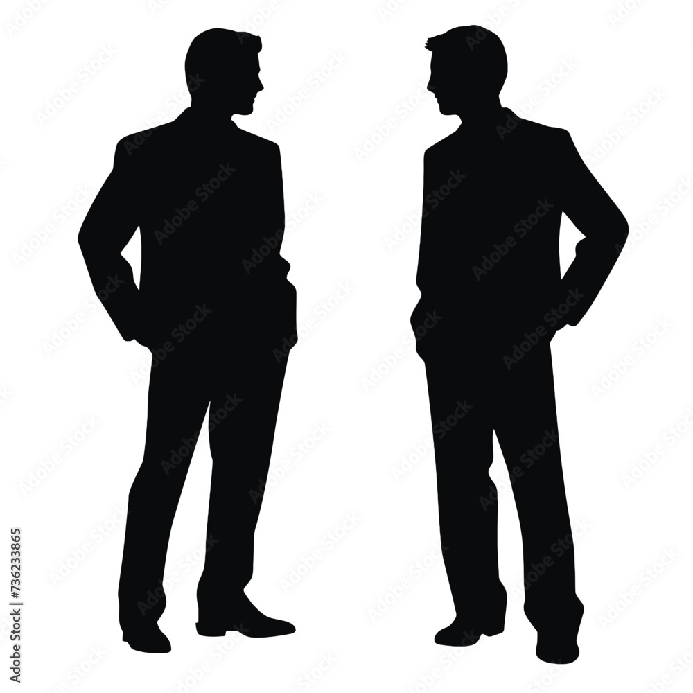 business people silhouette 