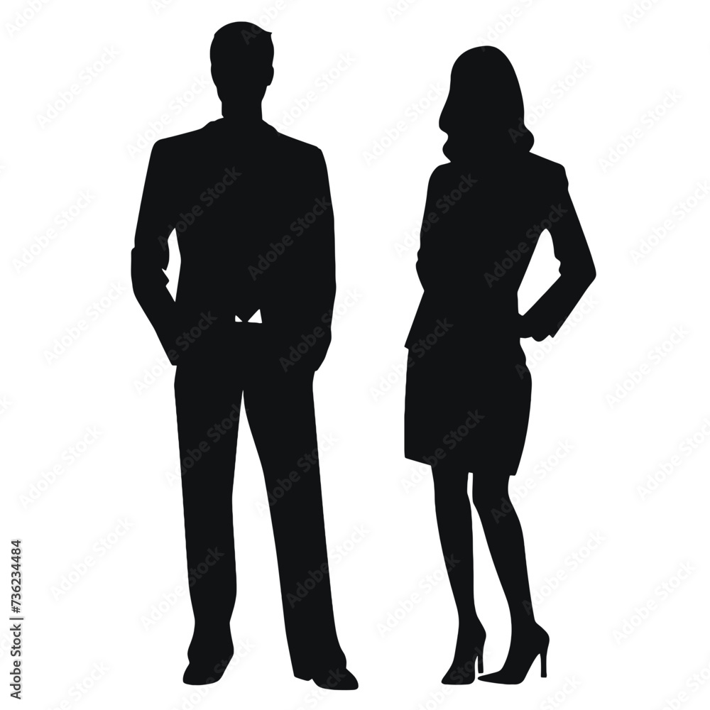 business people silhouette 
