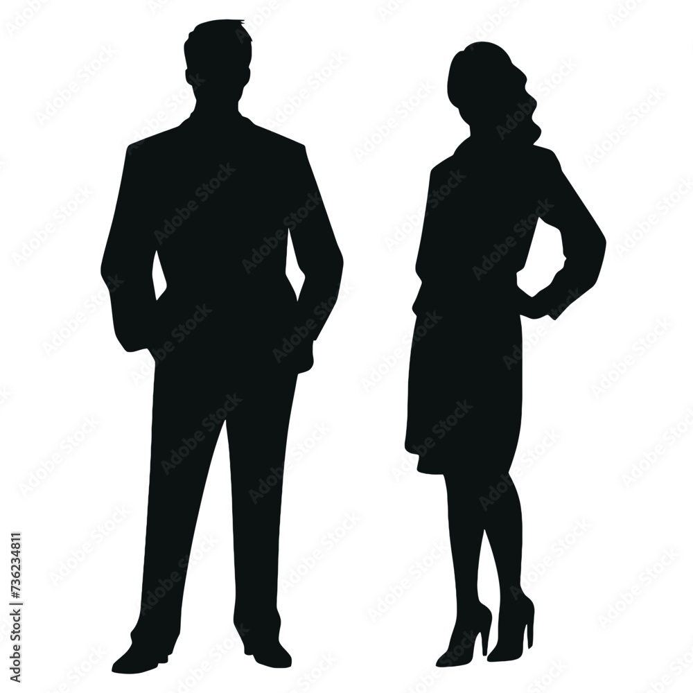 business people silhouette 