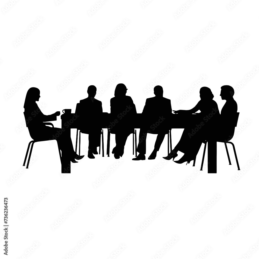 business people silhouette business people silhouette