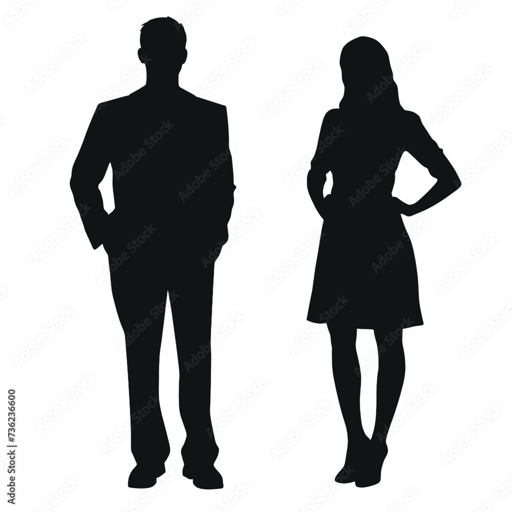 business people silhouette 