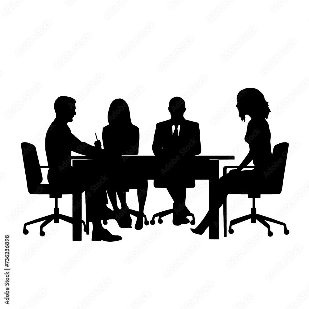 business people silhouette business people silhouette