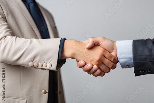 handshake between two businessmen