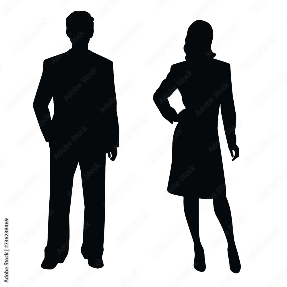 business people silhouette 