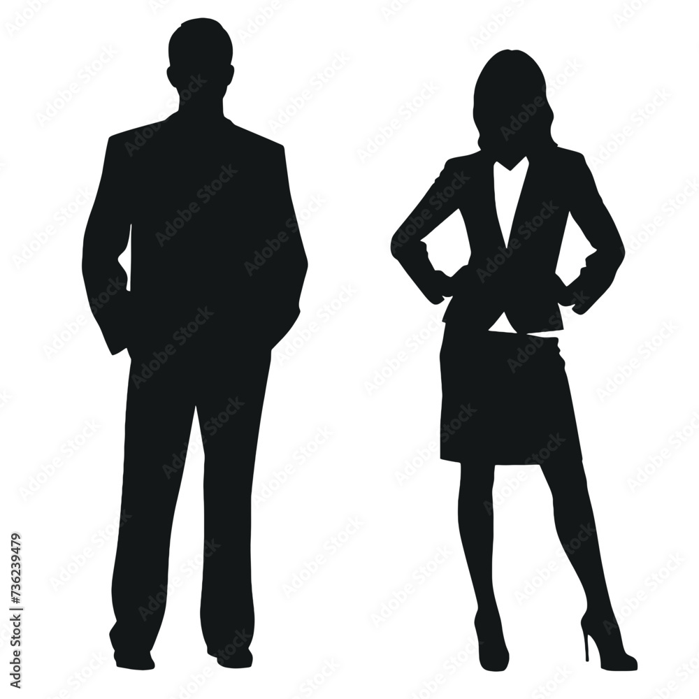 business people silhouette business people silhouette