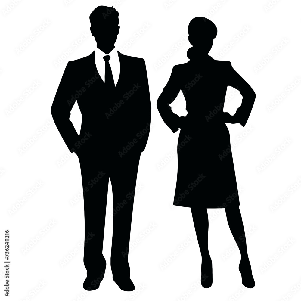 business people silhouette business people silhouette