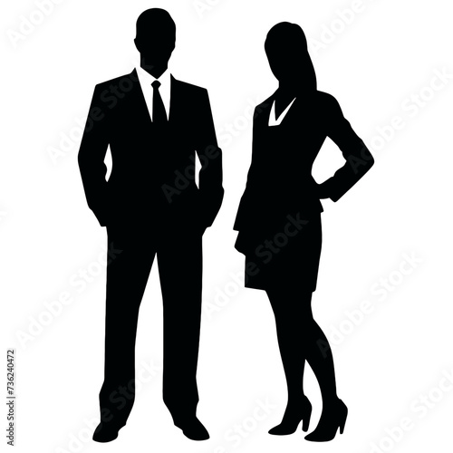 business people silhouette 